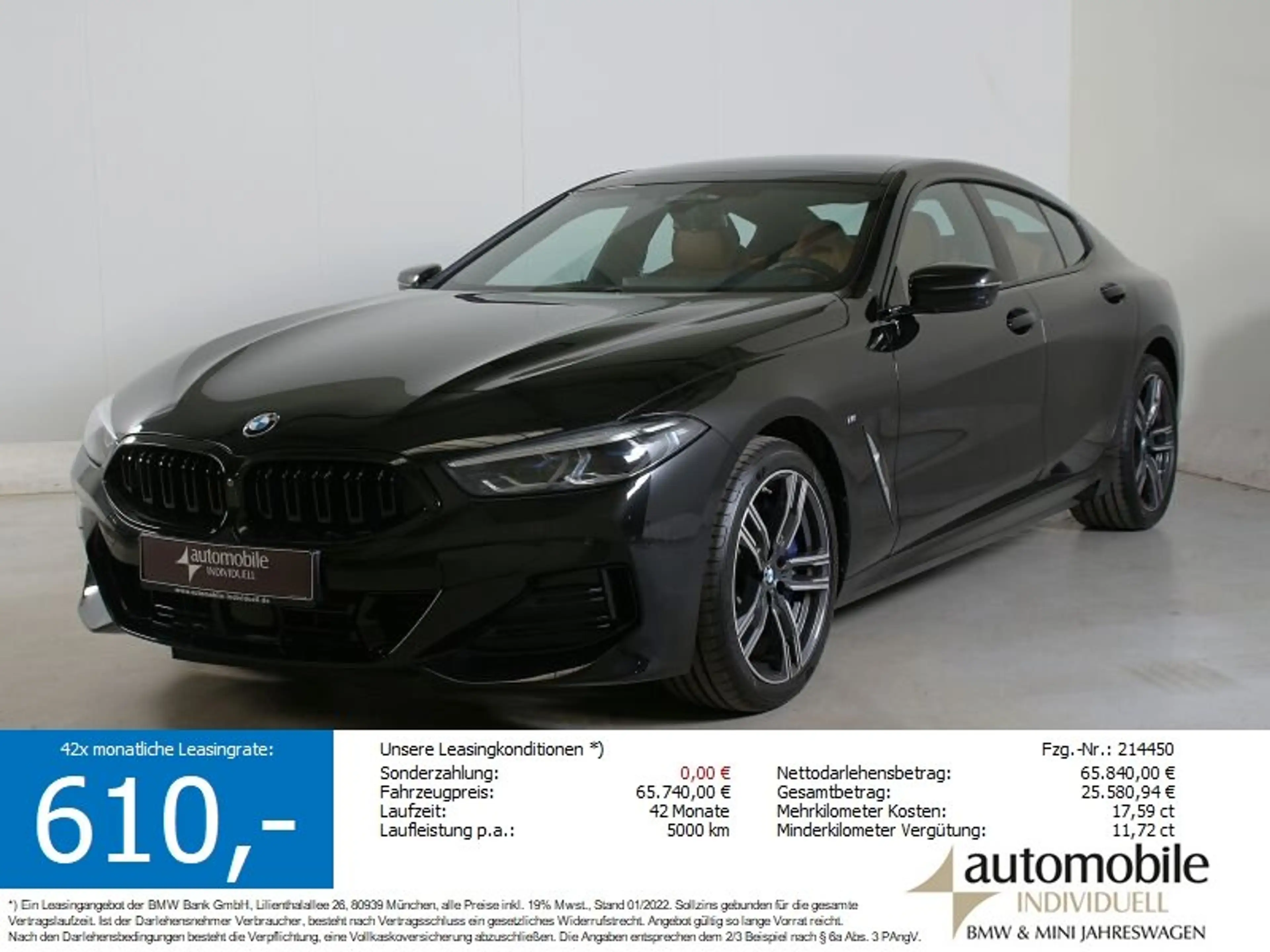 BMW 840 i Gran Coupé M Sport Laser Panorama ACC Park+