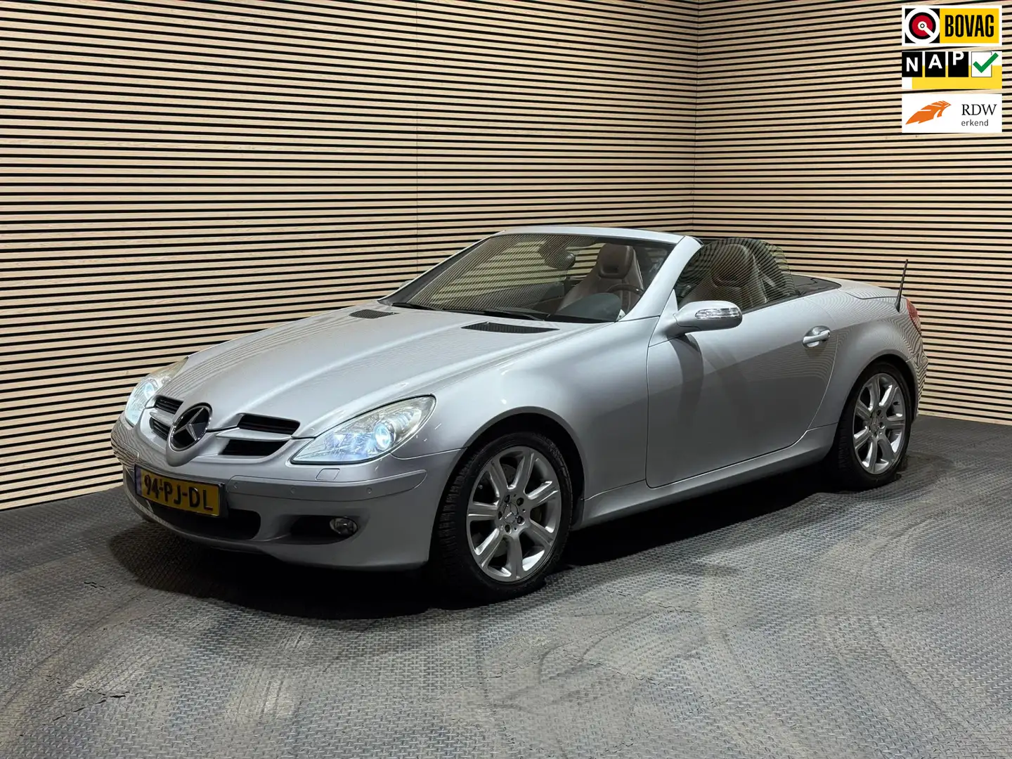 Mercedes-Benz SLK 350 | 6 cilinder | Automaat | Airco | Cruise | Leder Gris - 1