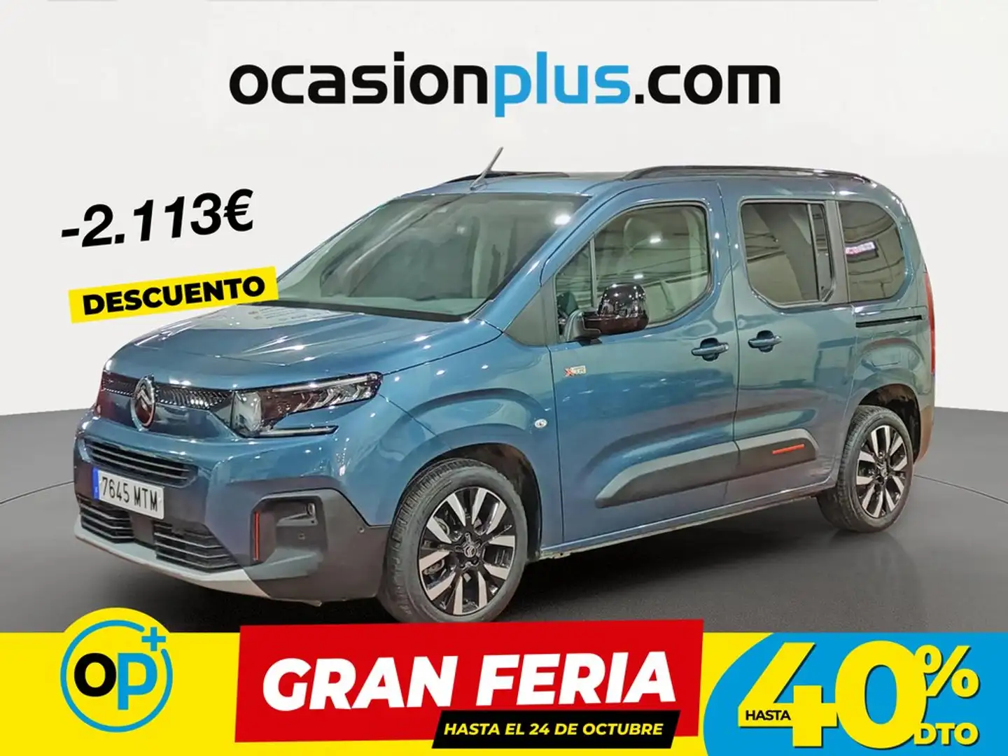 Citroen Berlingo BlueHDi S&S Talla M Max 130 EAT8 Azul - 1