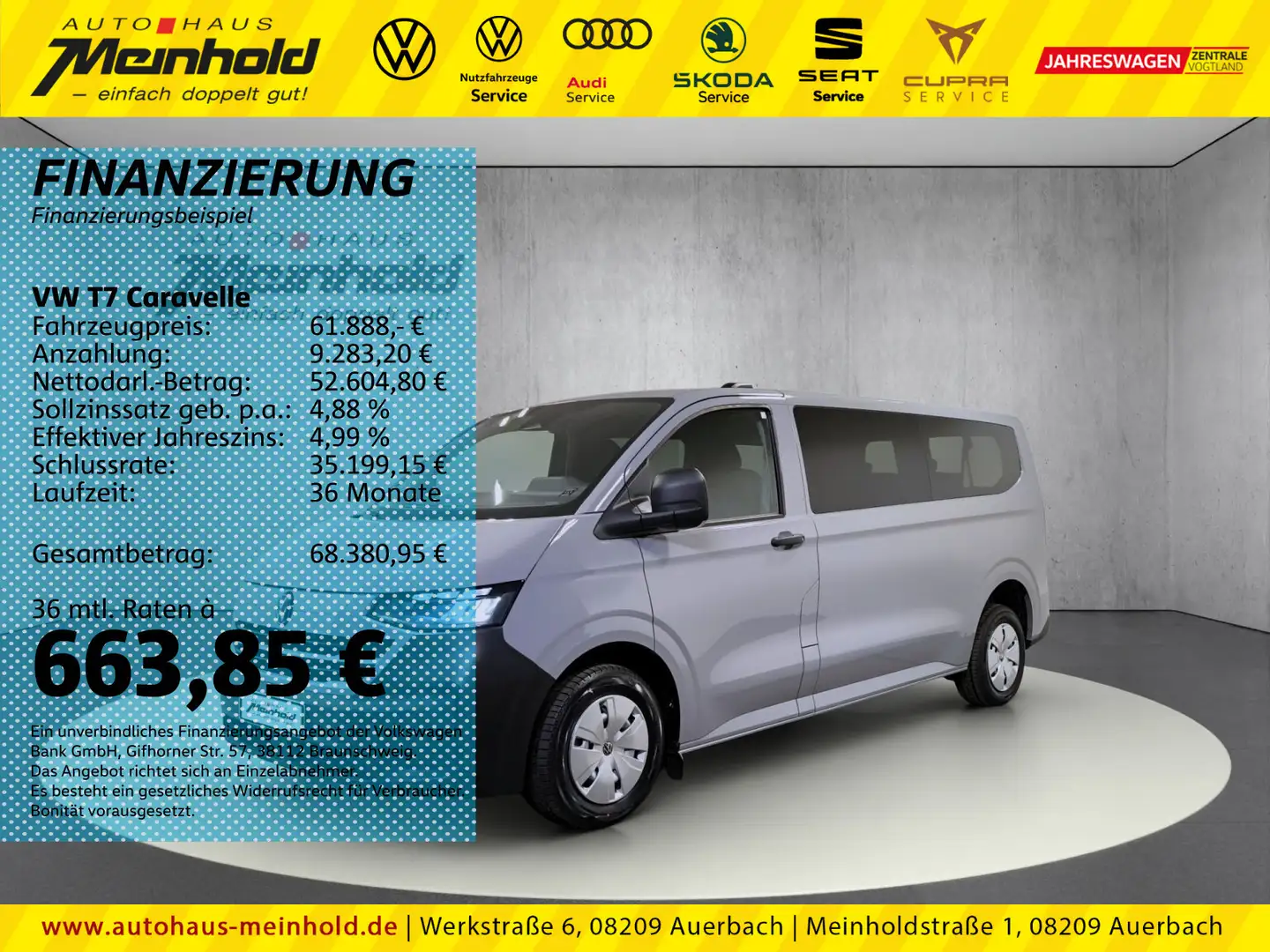 Volkswagen T7 Caravelle LR 2.0 TDI 4-motion Automatik, LED, Grau - 1