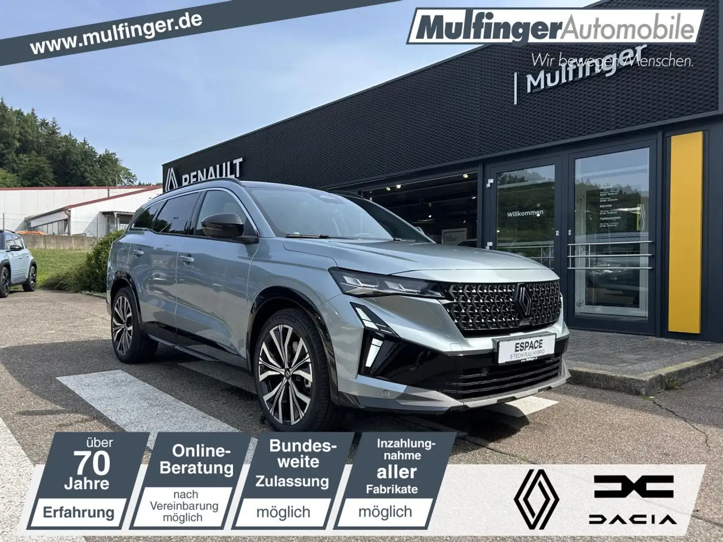 Renault Espace 6 Iconic Full Hybrid E-Tech 200 5-Sitzer Grau - 1