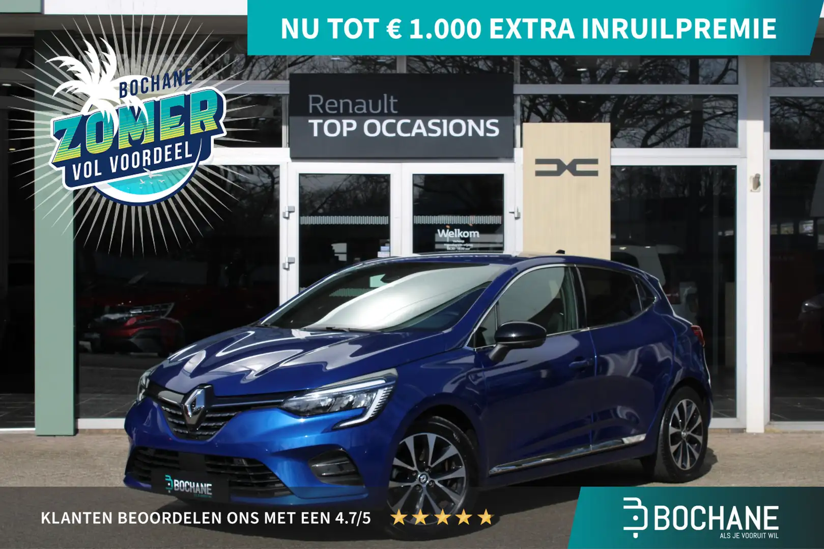 Renault Clio 1.6 E-Tech Full Hybrid 145 Techno | 360° Camera | Blauw - 1