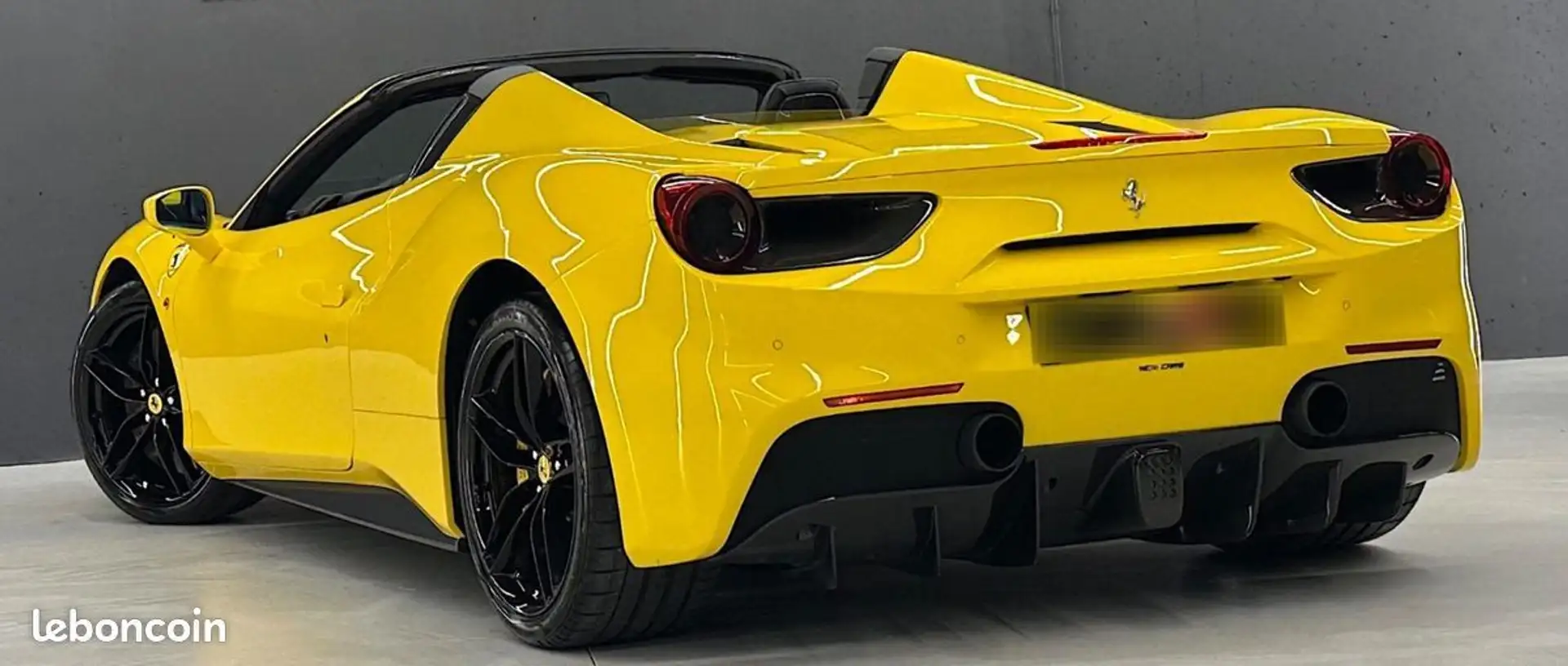 Ferrari 488 SPIDER V8 3.9T 670ch Pack Carbone Ext-Int Sièges D Jaune - 2