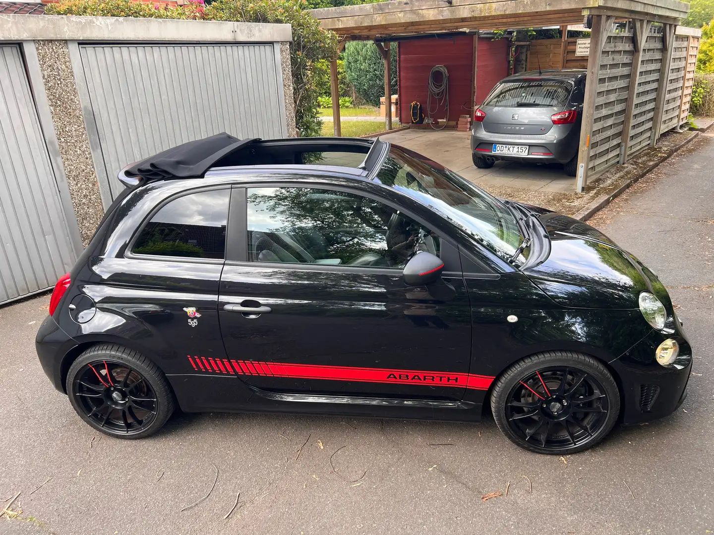 Abarth 595 Competizione Automatik, Cabrio, Navi , Leder , Beats Negru - 2