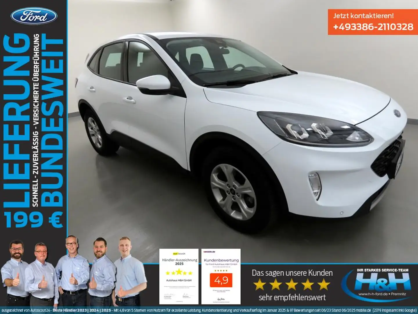 Ford Kuga 2.5 Plug-in-Hybrid Cool&Connect SHZ+PPS+AHK Weiß - 1