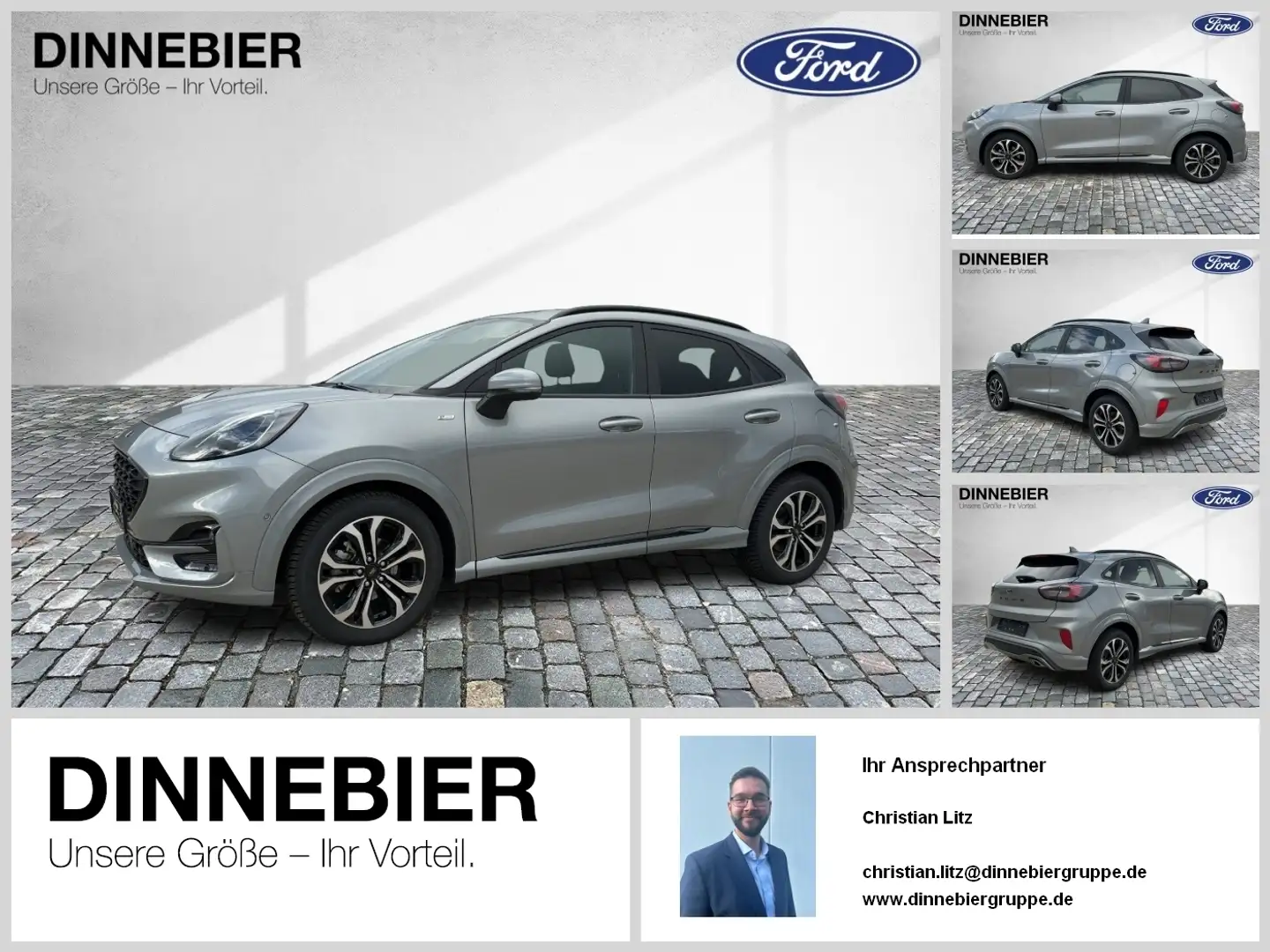Ford Puma ST-Line X LED+Navi+Kamera+Winterpaket Argent - 1