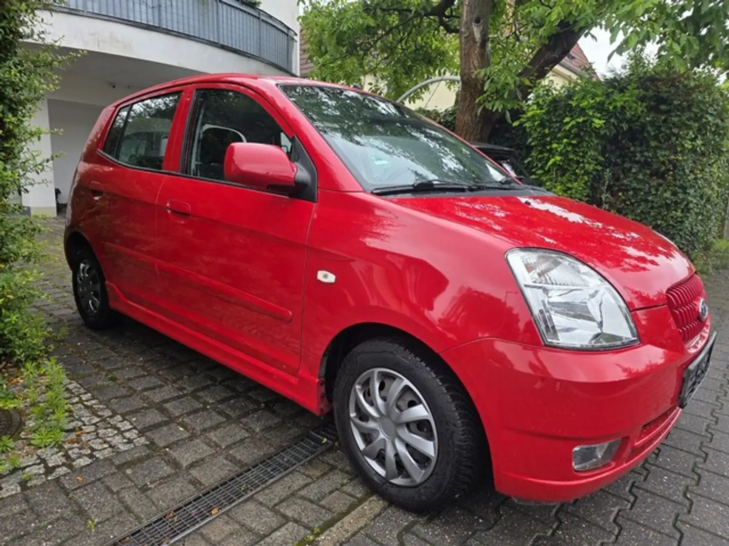 Kia Picanto EX, AUTOMATIK,1.Hand, u-frei Scheckheft Rot - 1