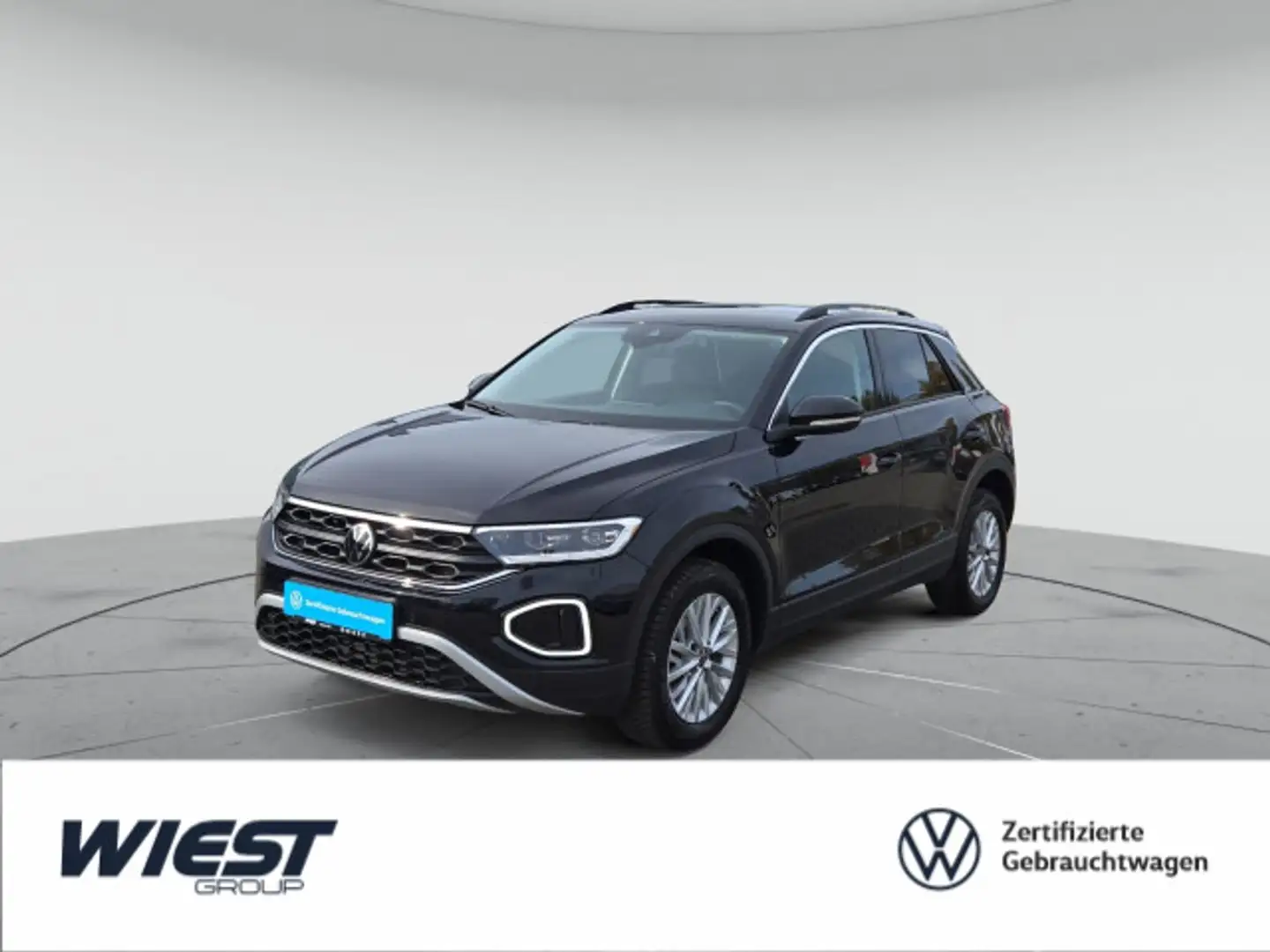 Volkswagen T-Roc Life 1.0 TSI, NAVI/LED/SHZ/KLIMA Schwarz - 1