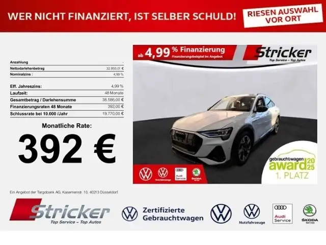 Audi e-tron S-line 55 quattro 392,-ohne Anzahlung B&O Matrix