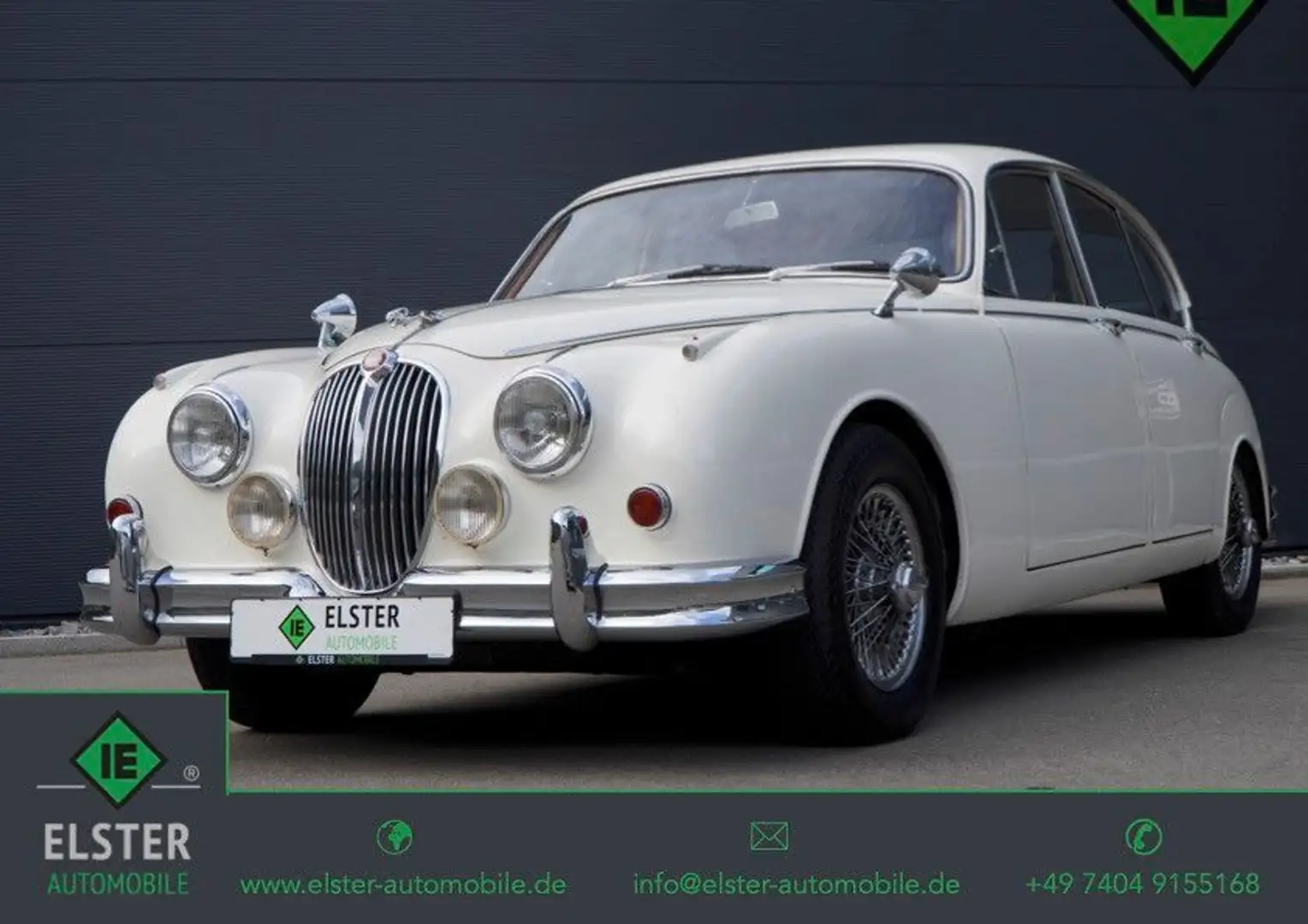 Jaguar MK II 3.8 Oldtimer Sammlerstück Gutachten Білий - 1