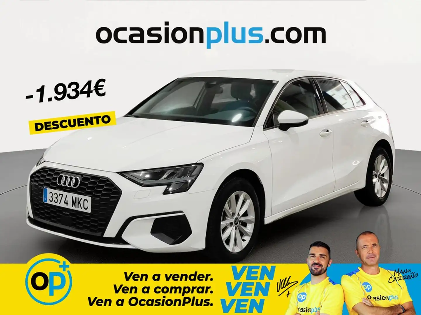 Audi A3 Sportback 35TDI S tronic Blanco - 1