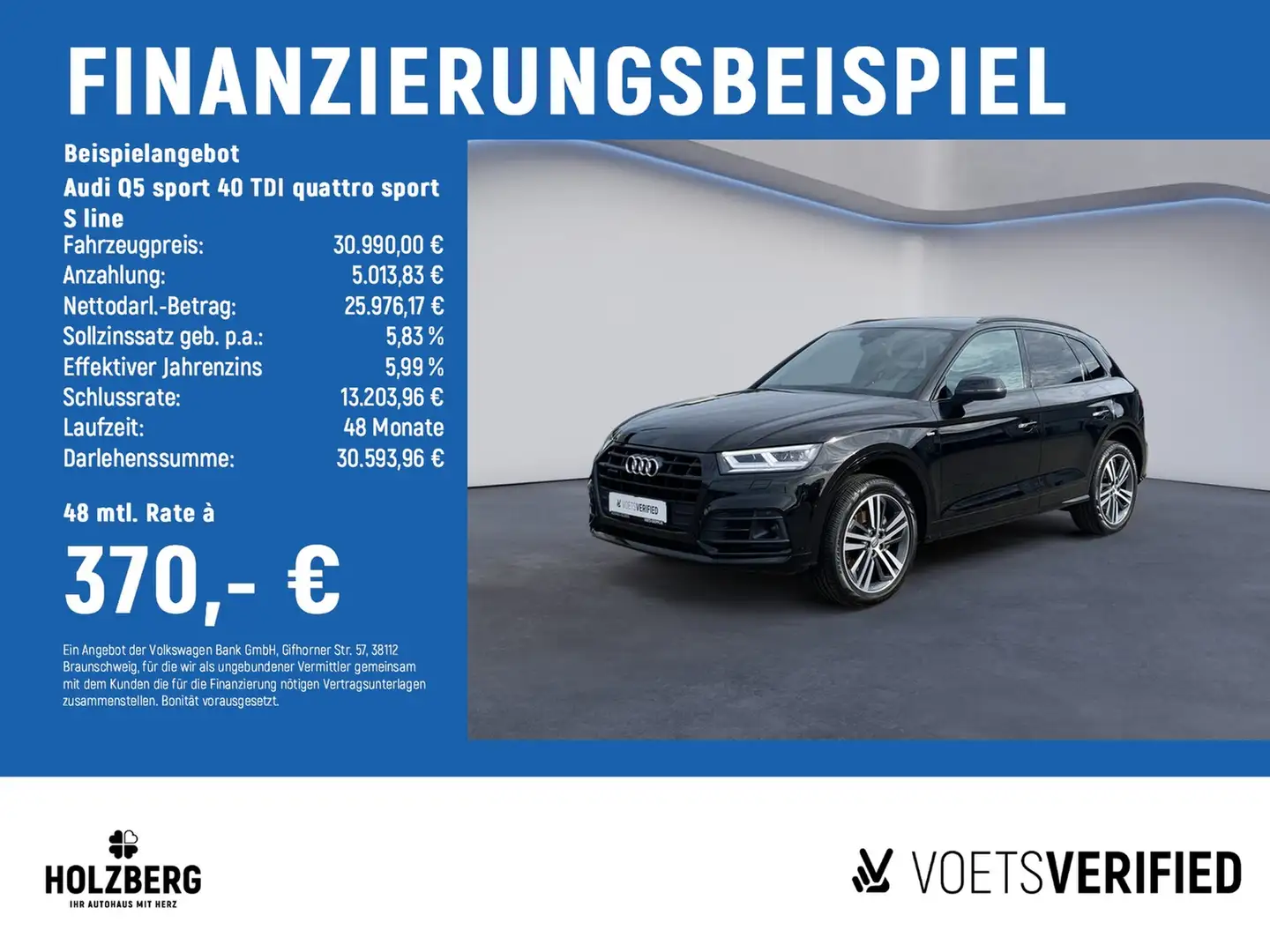 Audi Q5 sport 40 TDI quattro sport S line AHK+NAVI+S li... Black - 2