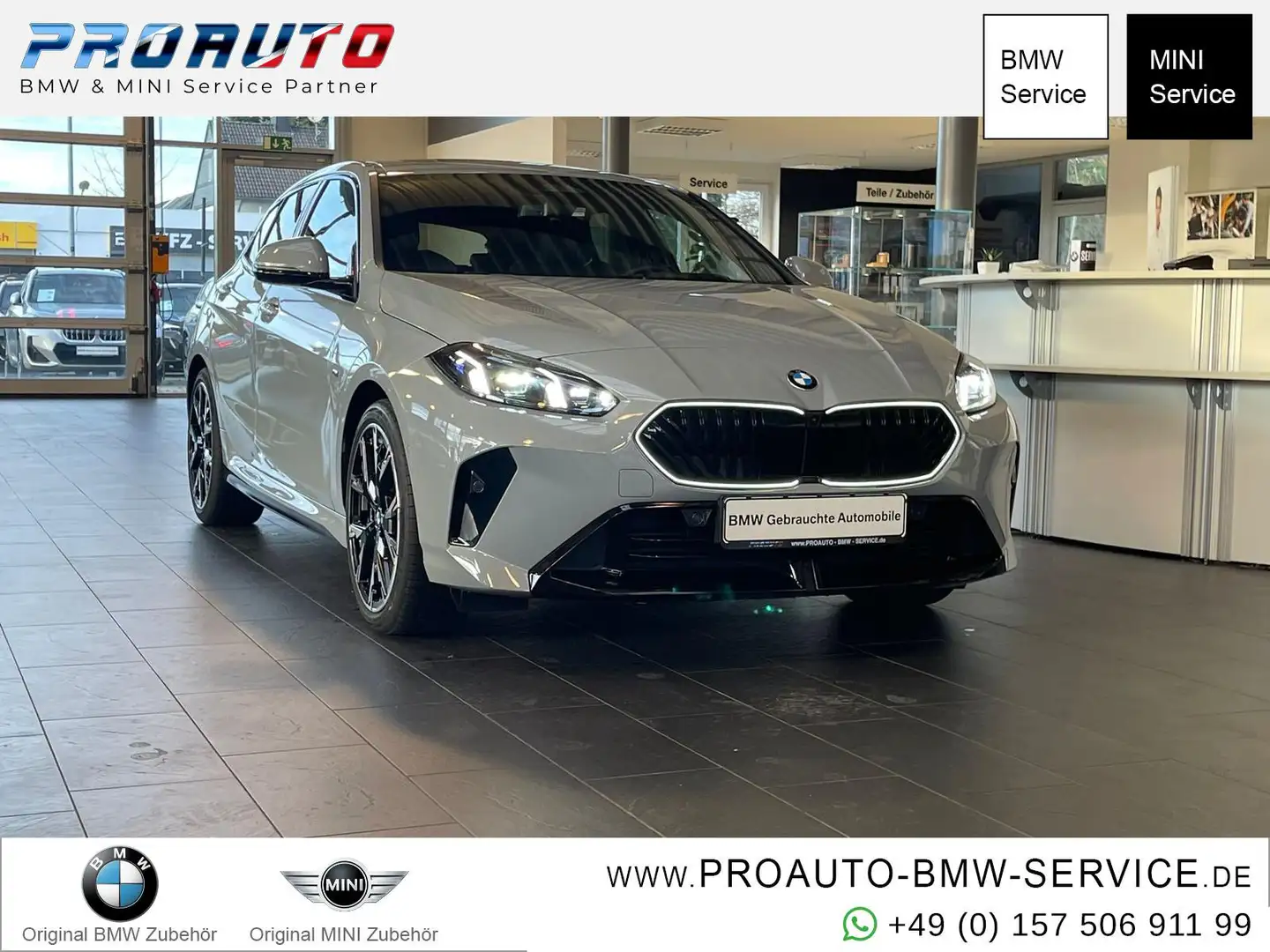 BMW 120 i M Sport Pro PANO/HUD/K.Zg/Dr.As+/19"/360° Grau - 1