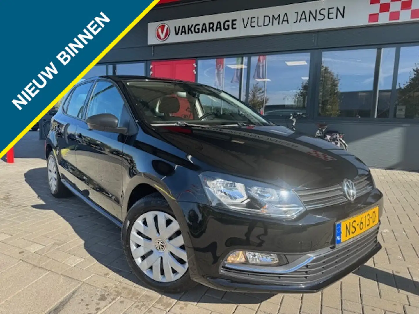 Volkswagen Polo 1.2 TSI COMFORTLINE 5-DRS. + AIRCO/CRUISE CONTROL Zwart - 1
