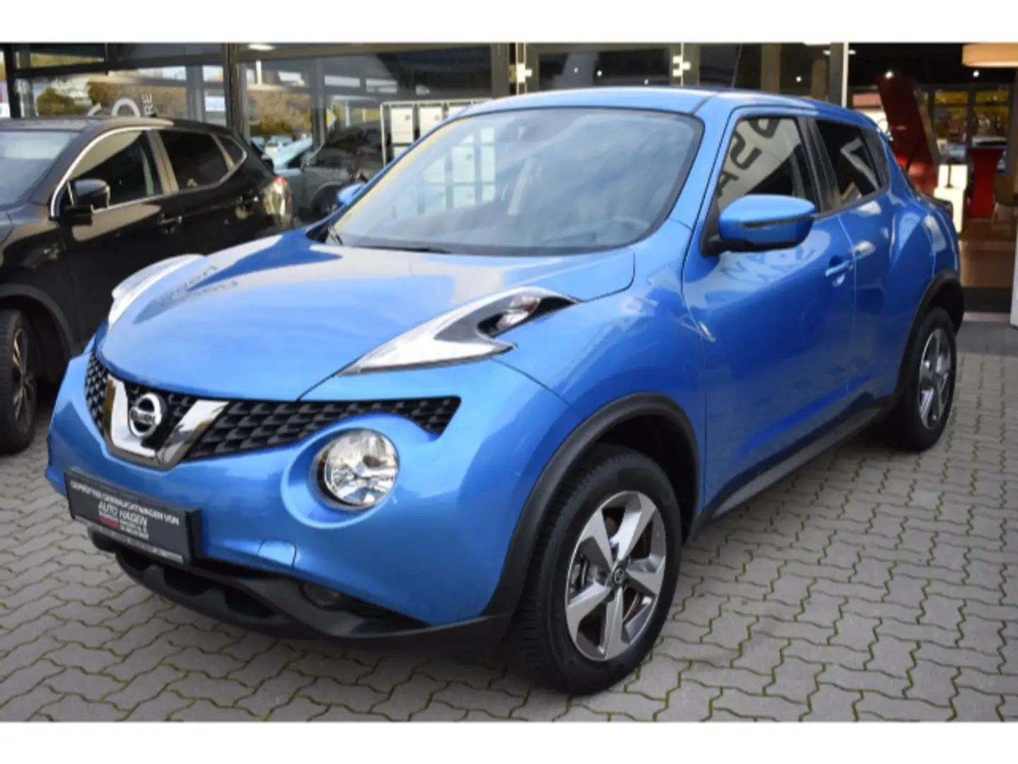 Nissan Juke 1.6 Acenta 4x2 Automatik Navi Ganzjahresrei Blau - 2
