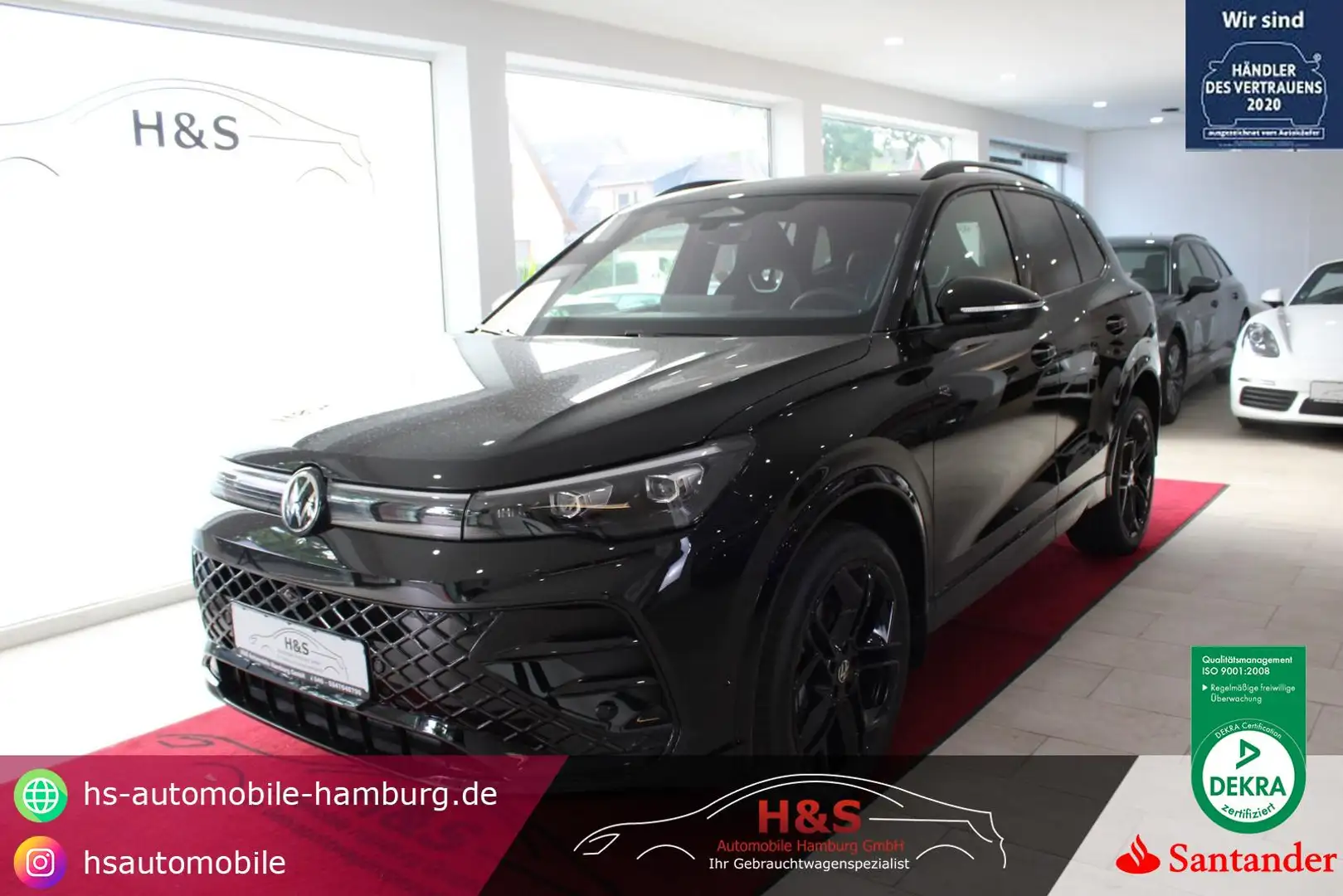 Volkswagen Tiguan 2.0 TDI 4Motion R-Line*HUD*AHK*PANO Schwarz - 1