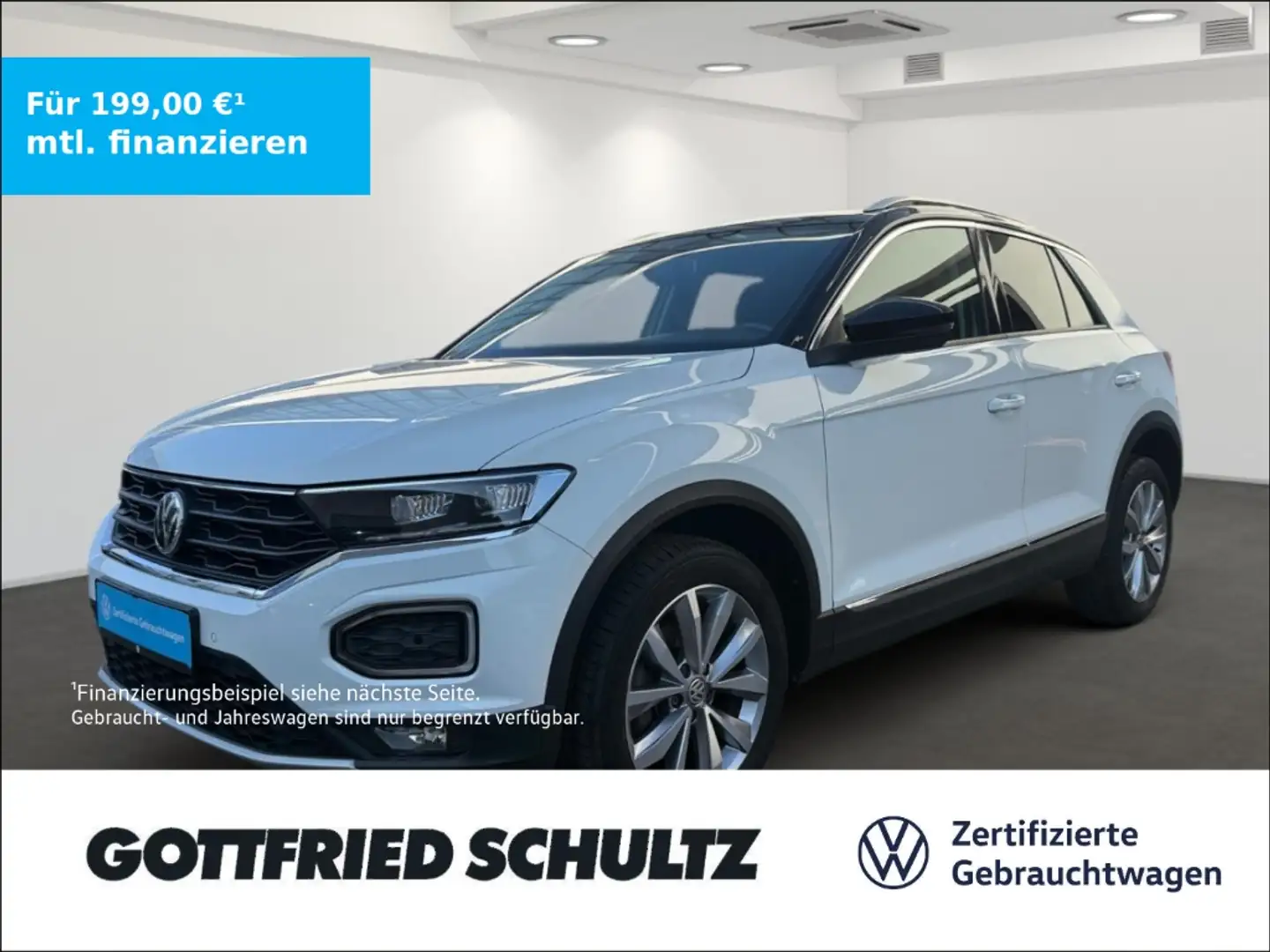 Volkswagen T-Roc 1.6 TDI LED NAV SHZ KAMERA DAB Style Weiß - 1