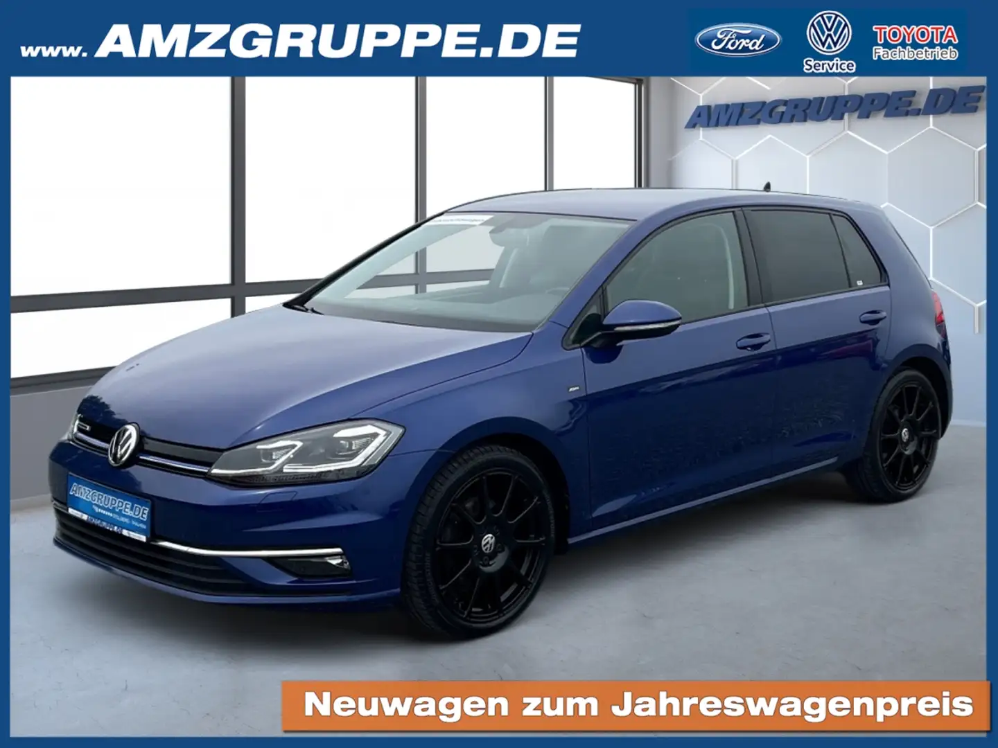 Volkswagen Golf 1.5 TSI 5tg Join LED+ACC+Navi+PDC Blauw - 1