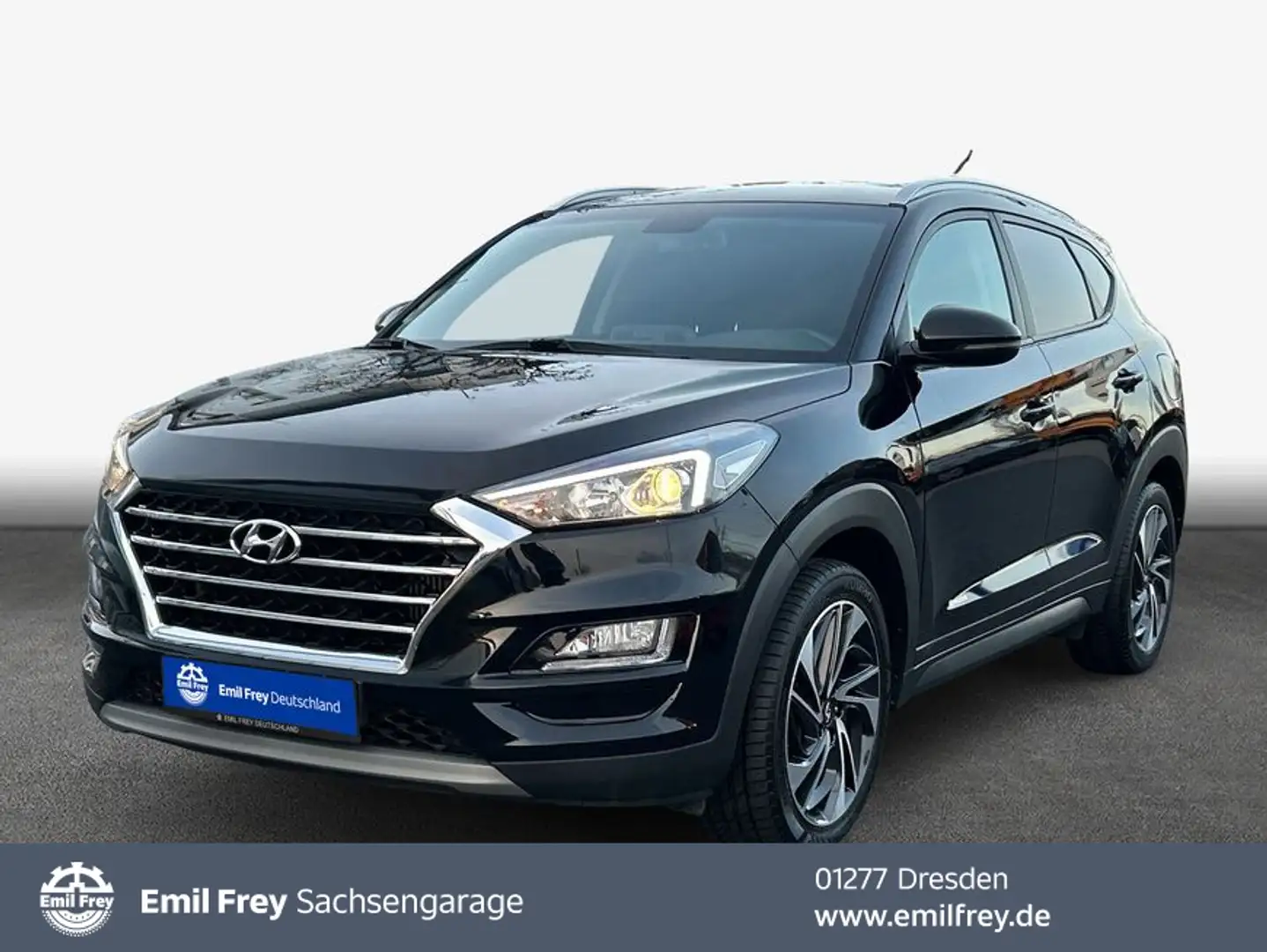 Hyundai TUCSON 1.6 GDi 2WD DCT Trend Navi-Paket Zwart - 1