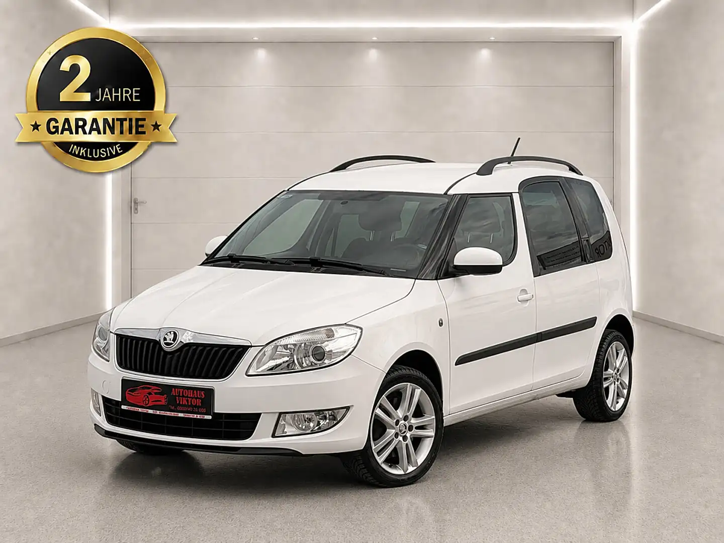 Skoda Roomster Ambition+ 1,2 TSI DSG*2 JAHRE GARANTIE,1 BESITZ* Weiß - 1