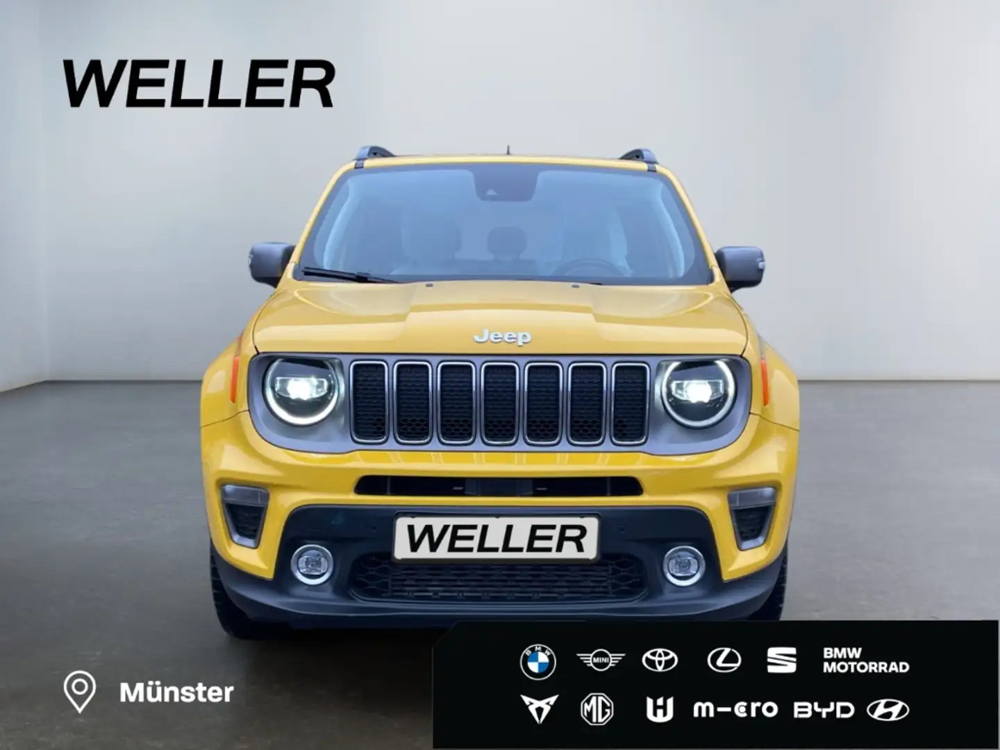 Jeep Renegade 2.0 D Active Drive Limited *LED*CAM*ACC*Allrad Geel - 2