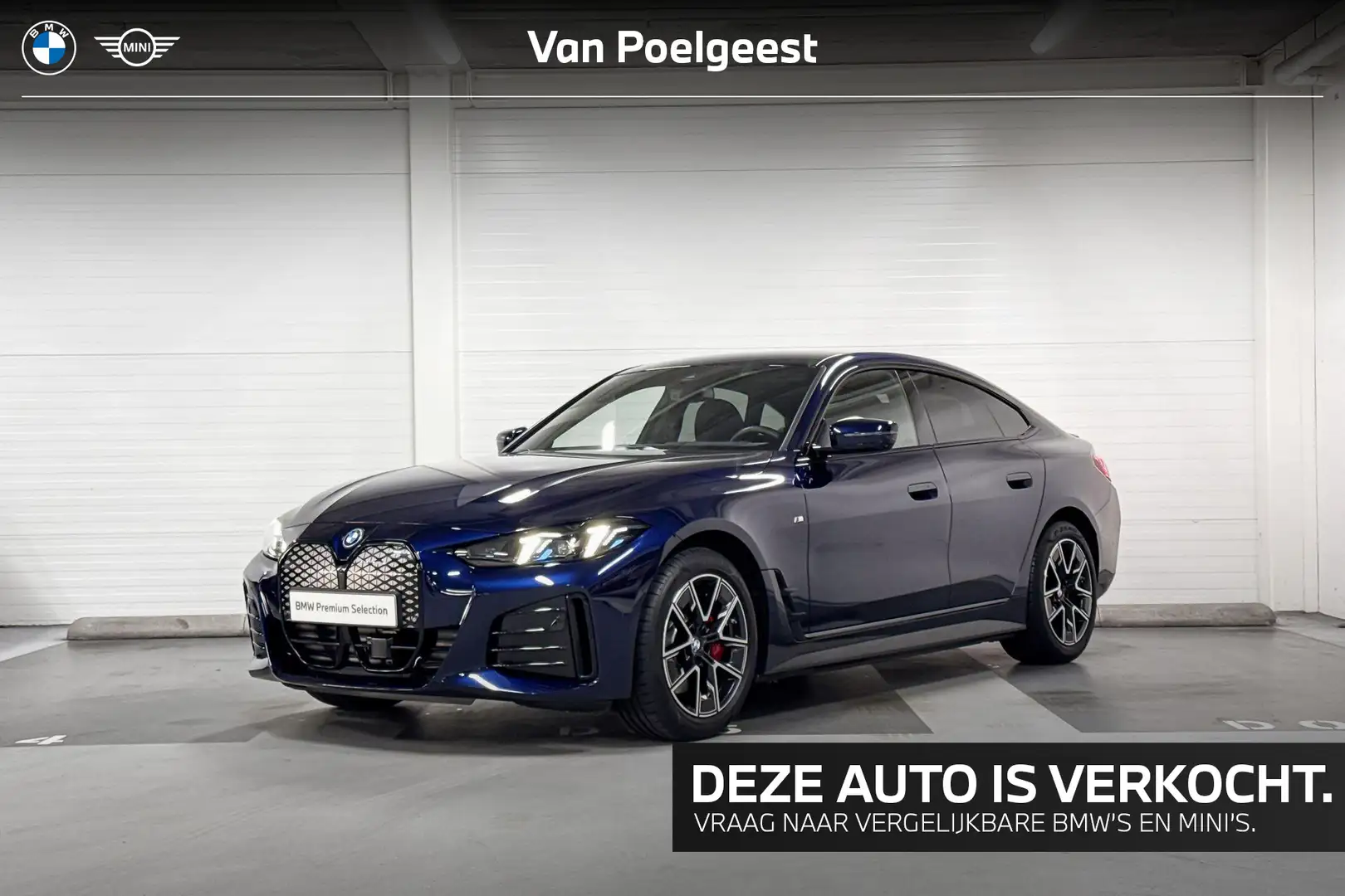 BMW i4 eDrive40 84 kWh Bleu - 1