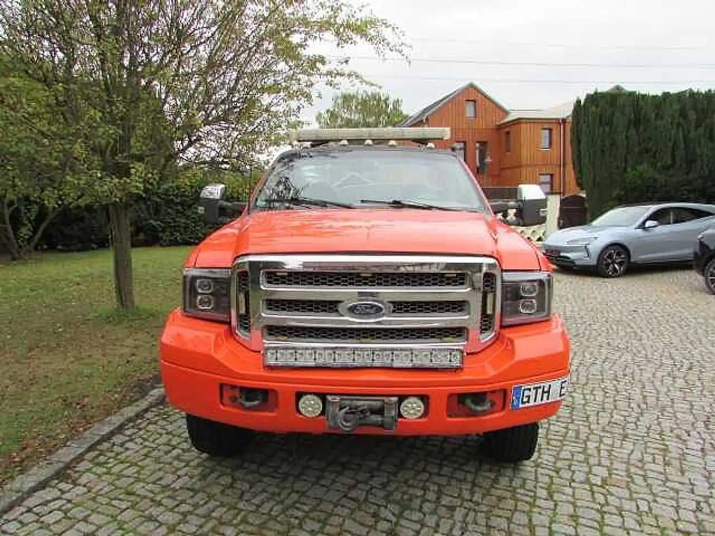 Ford F 350 F550 Abschleppwagen Platau Dually 4x4 2x Winden F5 Orange - 2