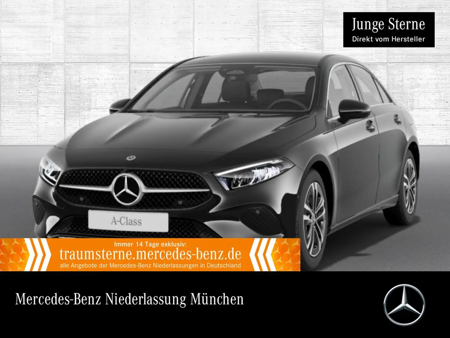 Mercedes-Benz A 200 Lim PROGRESSIVE+LED+KAMERA+TOTW+7G Schwarz - 1