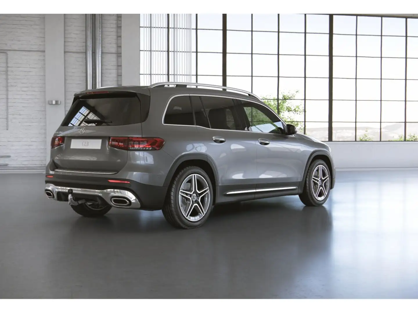 Mercedes-Benz GLB 220 d AMG+PANO+MBEAM+KAMERA+AHK+7 SITZER!! Grau - 2
