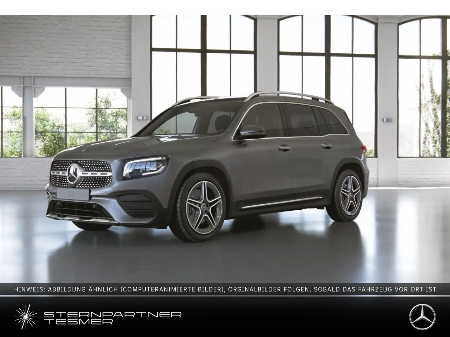 Mercedes-Benz GLB 220 d AMG+PANO+MBEAM+KAMERA+AHK+7 SITZER!! Grau - 1