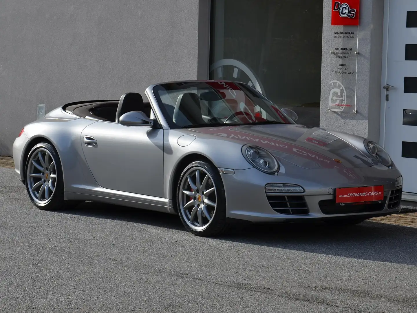 Porsche 997 Carrera 4S Cabrio PDK, Wartung neu, sehr gepflegt! Silber - 1