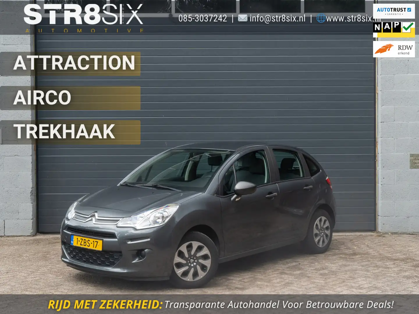 Citroen C3 1.0 Attraction 68pk H5 | Airco | Trekhaak | Dealer Gris - 1