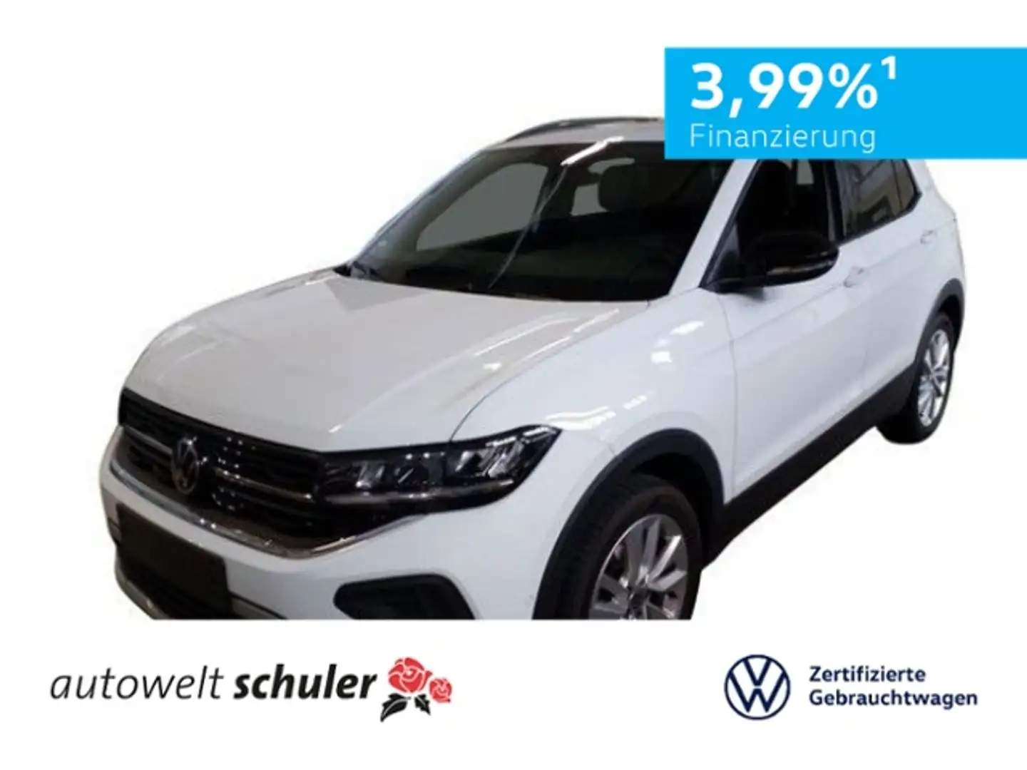 Volkswagen T-Cross 1,5 TSI DSG Goal AHK Navi LED Weiß - 1
