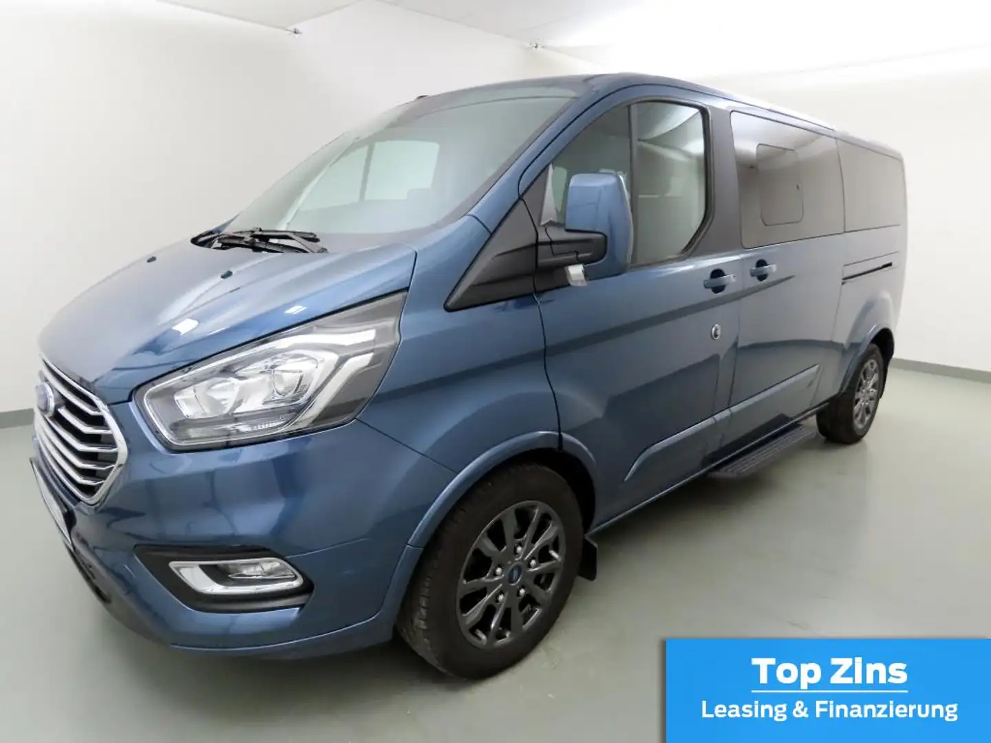 Ford Tourneo Custom 2.0 320L2 Titanium AHK+SichtPaket Bleu - 2