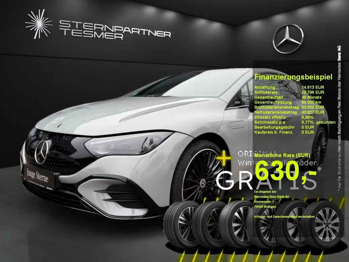 Mercedes-Benz EQE 350 AMG,Night,360 KAMERA,AIRMATIC,AHK,HuD Grijs - 1
