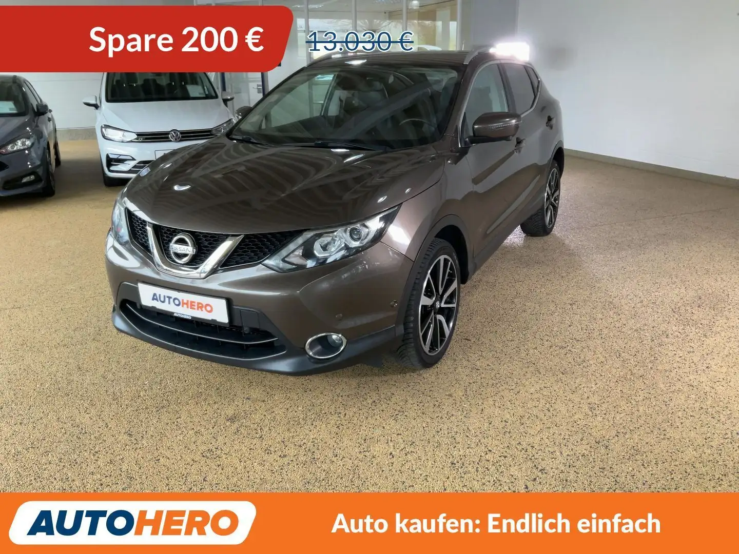 Nissan Qashqai 1.6 Tekna*NAVI*360°*PDC*SHZ*TEMPO*KLIMA*GARANTIE* Braun - 1