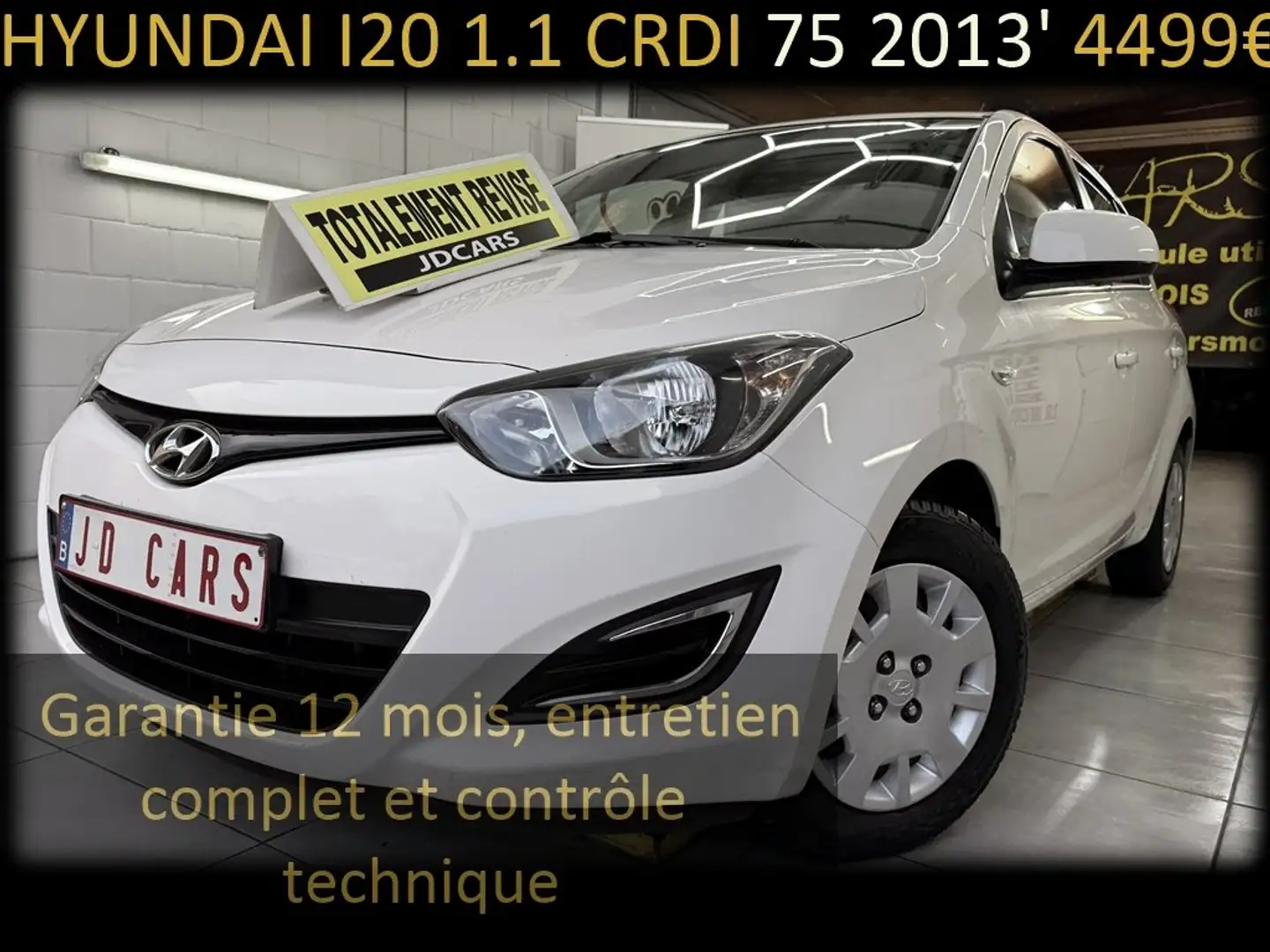 Hyundai i20 I20 1.1 CRDI ‼️GARANTIE 1 AN CTOK‼️ Weiß - 1
