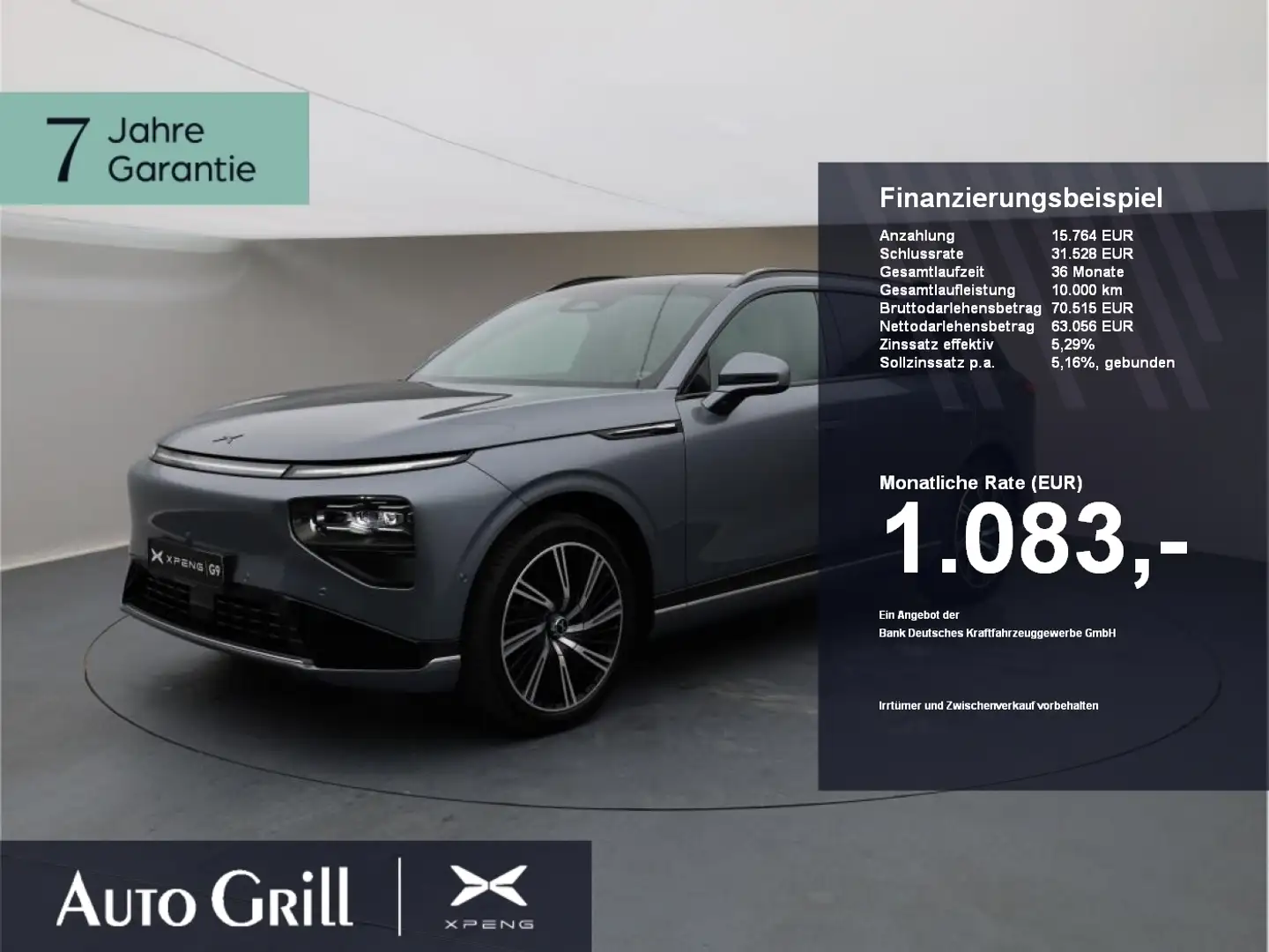 Xpeng G9 Performance AWD 2025 AHK PremiumPaket CarPlay Grau - 1