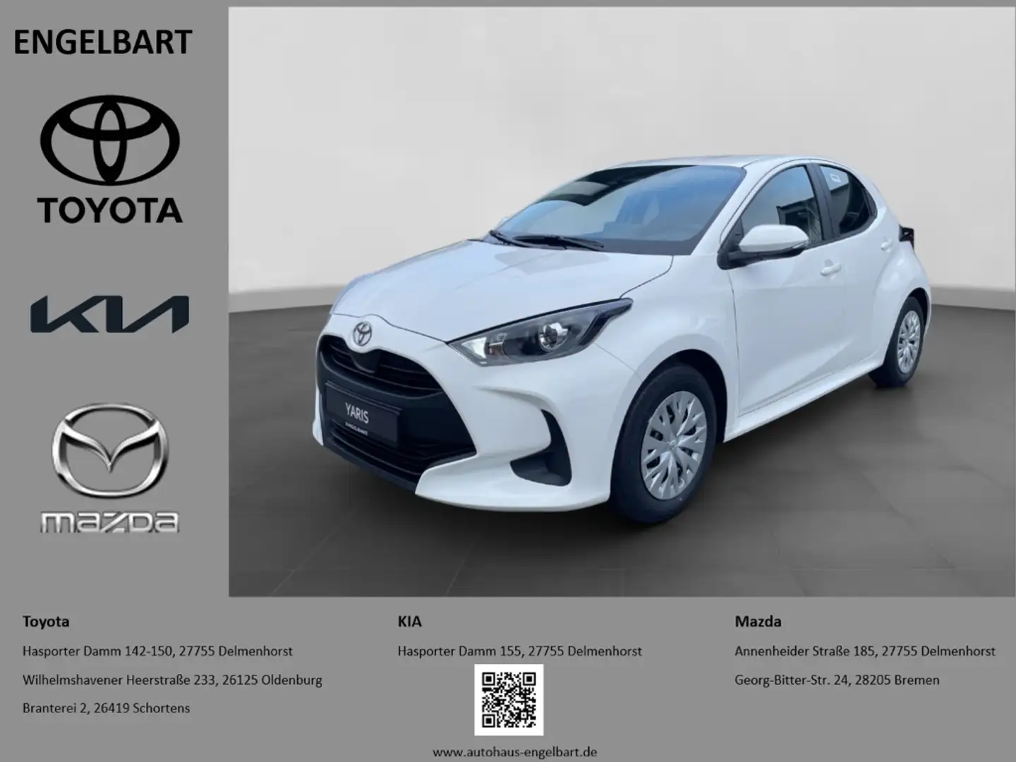 Toyota Yaris 1.5 Hybrid Business Edition Weiß - 1