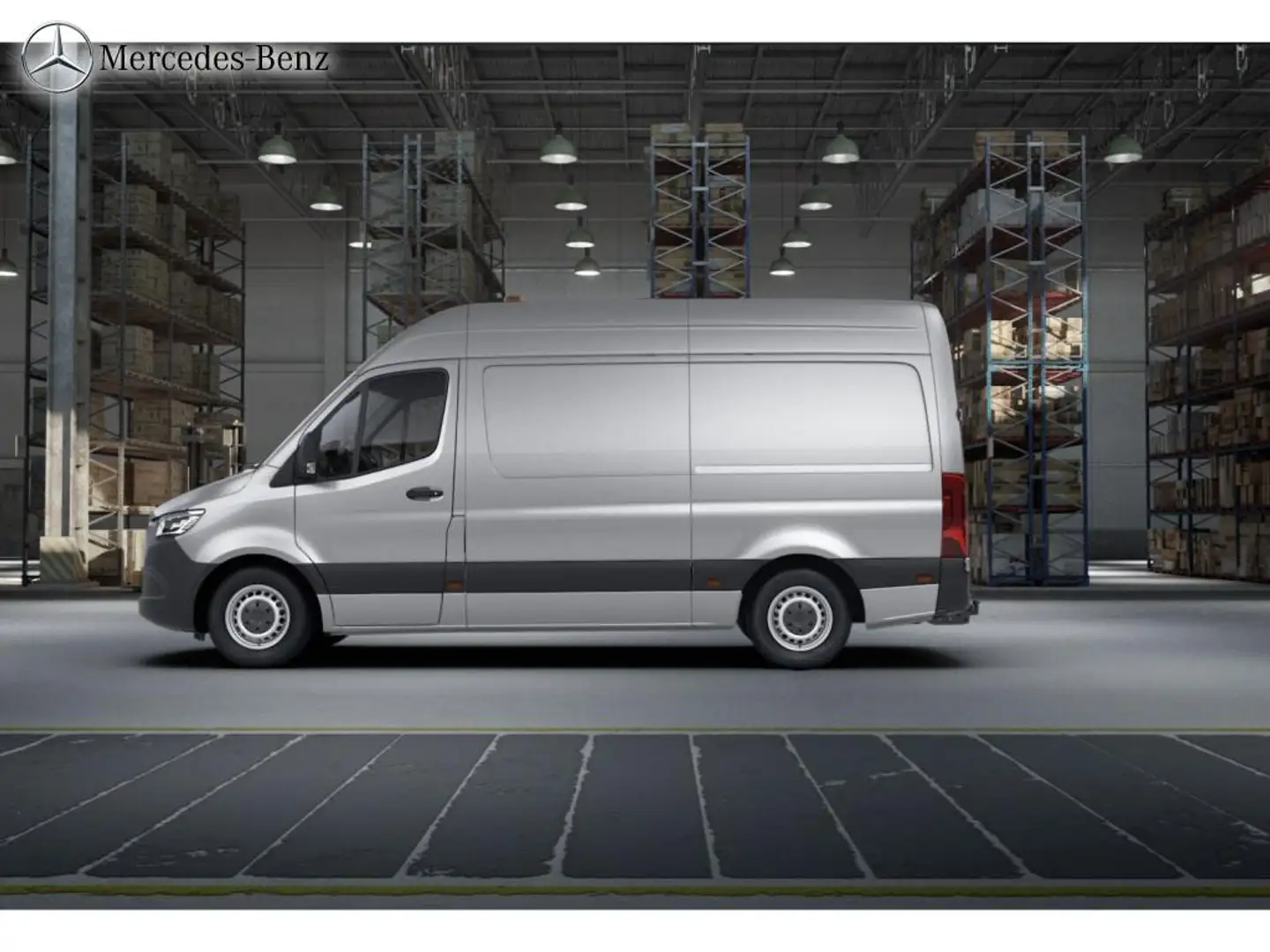 Mercedes-Benz Sprinter 315 CDI KA/S MBUX+RüKam Plateado - 2
