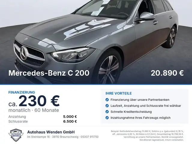 Mercedes-Benz C 200 d T 9G Tronic Avantgarde/AHK/Navi/Kamera/L