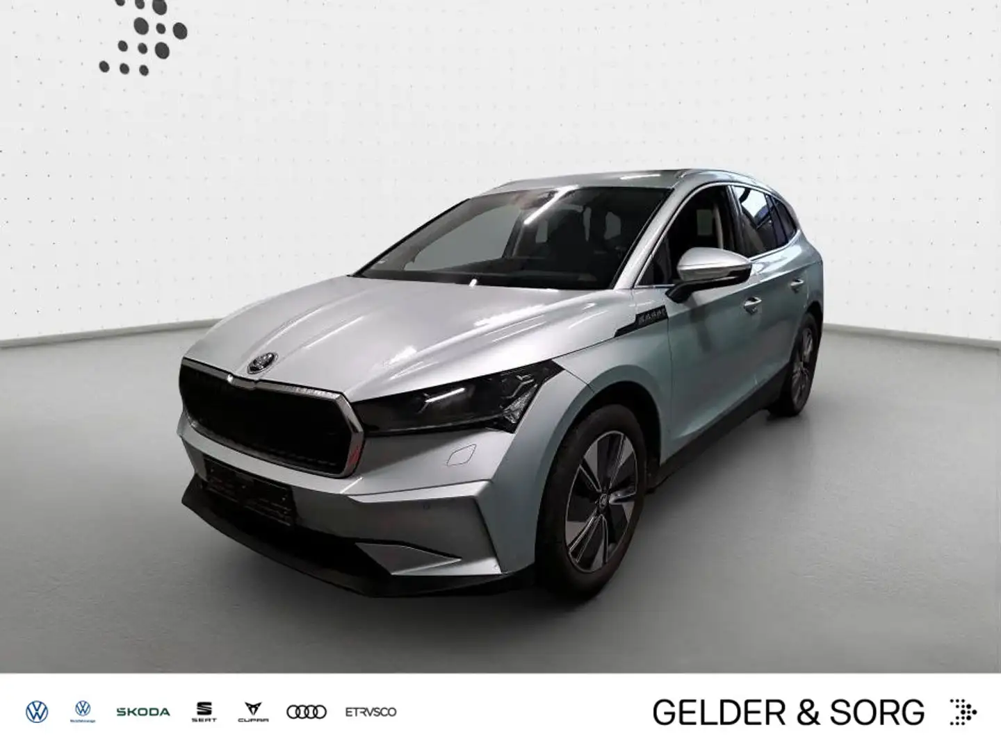 Skoda Enyaq iV 80 RFK*LED*Navigation*AHK*HuD*Leder Silber - 1