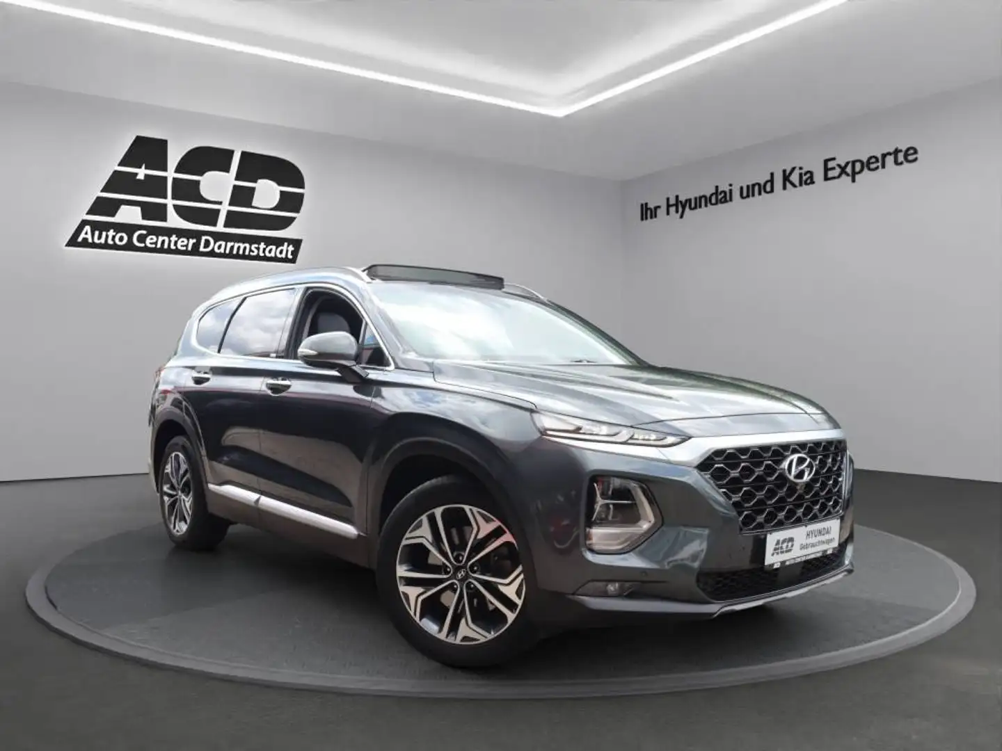 Hyundai SANTA FE 2.2D 4WD PREMIUM*VOLLAUSSTTUNG*PANO*AHK*LEDER* Grau - 2