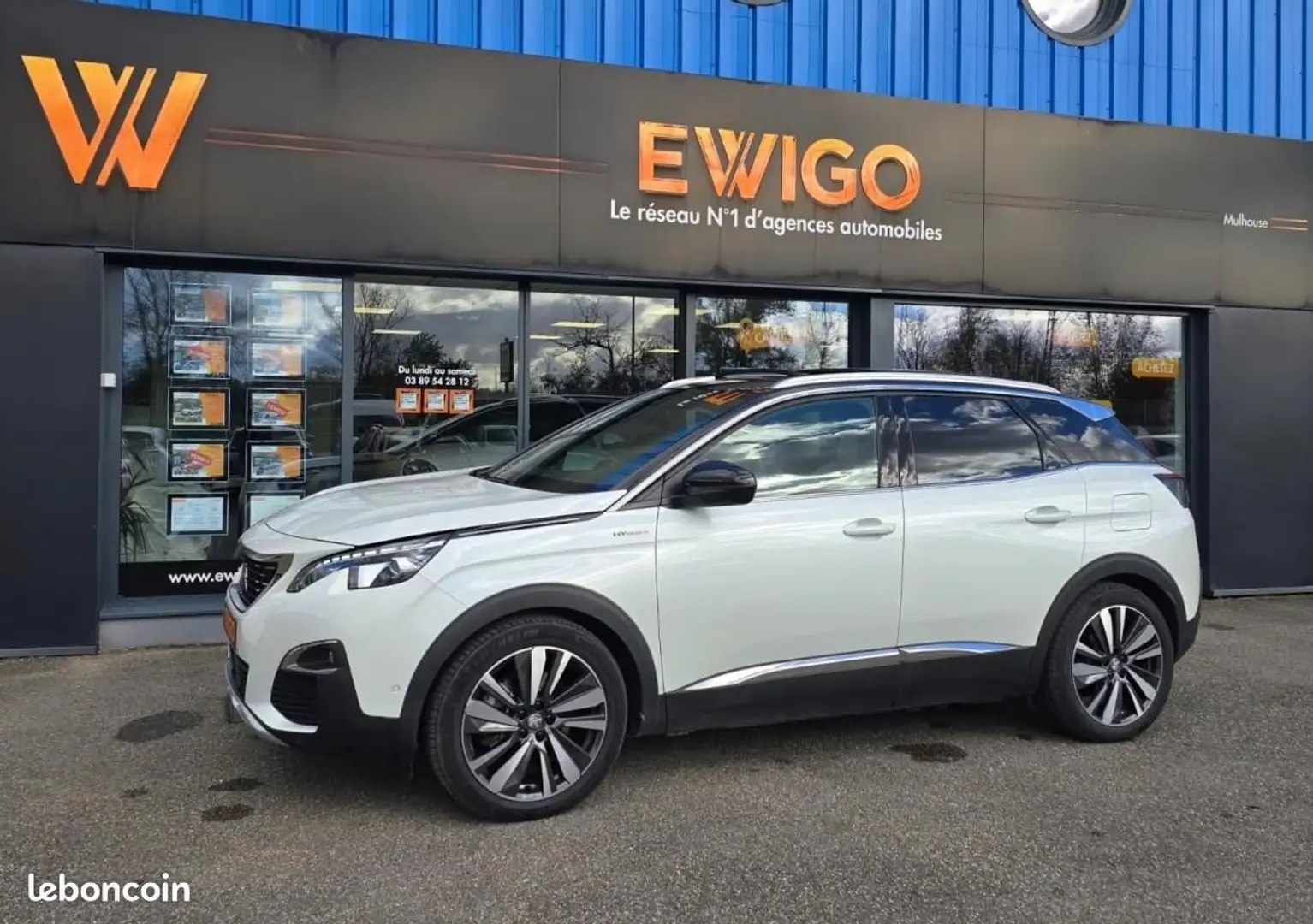 Peugeot 3008 (II) 1.6 HYBRID4 300ch GT 4X4 E-EAT ATTELAGE-FOCAL-T.O-CITY 2-SIEGES CHAUFFANTS-FR Blanc - 1