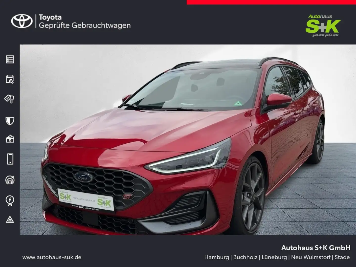 Ford Focus 2,3 L.Turnier ST X*Panorama*B&O*Head-Up***** Rouge - 1