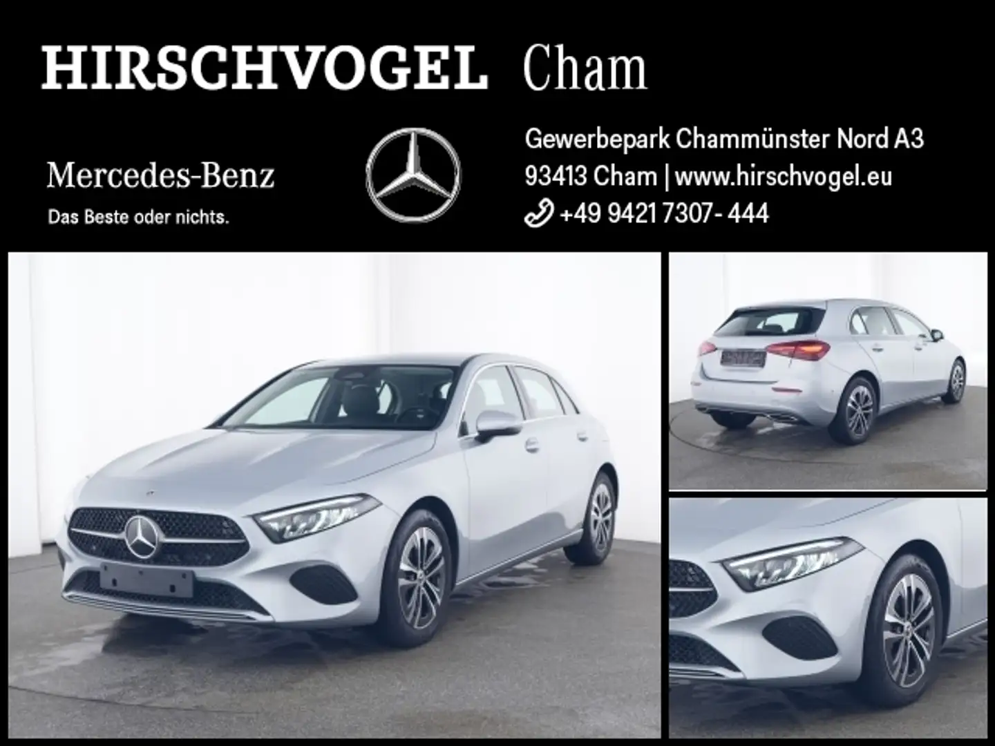 Mercedes-Benz A 180 Progressive Line+MBUX+Navi-Pr.+LED+Kam+PDC Zilver - 1