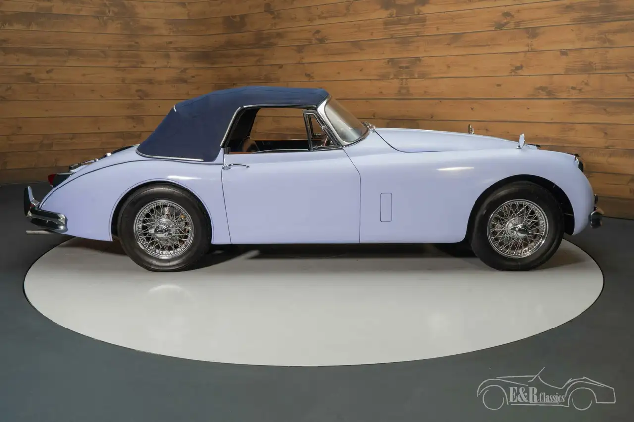 Jaguar XK150 Cabrio | Gerestaureerd | Hermès Blauw | 1960, foto 9