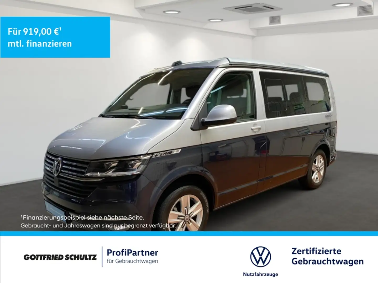 Volkswagen T6.1 California 2.0 TDI DSG Beach Rückfahrkamera Bleu - 1
