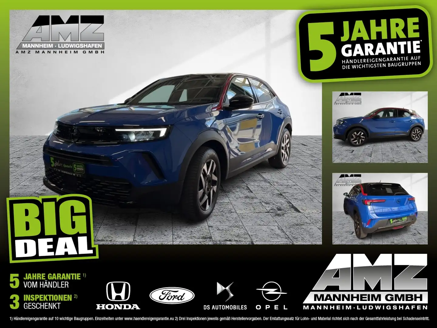 Opel Mokka-E Mokka e GS Line FLA LM KAM LED KlimaA PDC Blau - 1