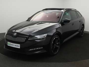 Superb Wagon Sportline 1.4TSI iV 218PK *AUTOMAAT*PANODAK*LEDER*TREKHAAK*CAM*CRUISE*PDC*APP-CONNECT*.